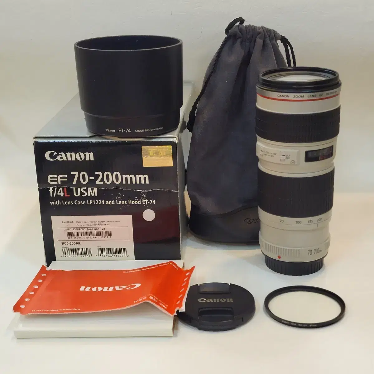 EF70-200F4L IS USM(レンズフィルター付き) Canon EF70-200 F4L EF70-200F4L IS USM(レンズフィルター付き) Canon EF70-200 F4L